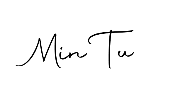Design your own signature with our free online signature maker. With this signature software, you can create a handwritten (Autography-DOLnW) signature for name Min Tu. Min Tu signature style 10 images and pictures png