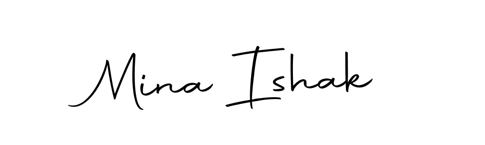 Once you've used our free online signature maker to create your best signature Autography-DOLnW style, it's time to enjoy all of the benefits that Mina Ishak name signing documents. Mina Ishak signature style 10 images and pictures png