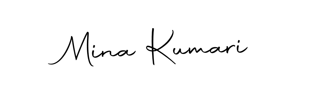 How to make Mina Kumari name signature. Use Autography-DOLnW style for creating short signs online. This is the latest handwritten sign. Mina Kumari signature style 10 images and pictures png