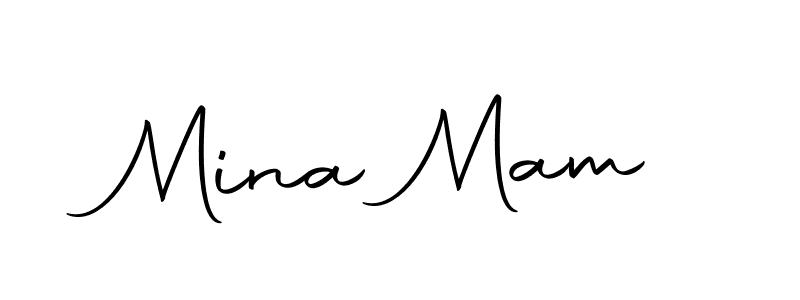 Create a beautiful signature design for name Mina Mam. With this signature (Autography-DOLnW) fonts, you can make a handwritten signature for free. Mina Mam signature style 10 images and pictures png