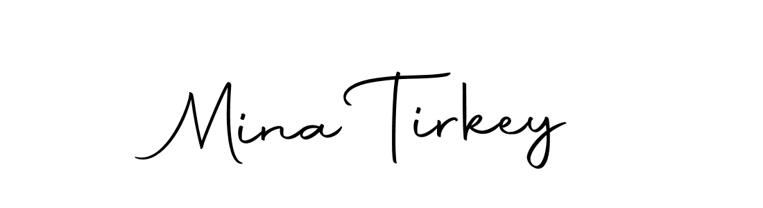 Also we have Mina Tirkey name is the best signature style. Create professional handwritten signature collection using Autography-DOLnW autograph style. Mina Tirkey signature style 10 images and pictures png