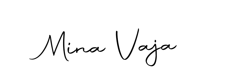 Also we have Mina Vaja name is the best signature style. Create professional handwritten signature collection using Autography-DOLnW autograph style. Mina Vaja signature style 10 images and pictures png