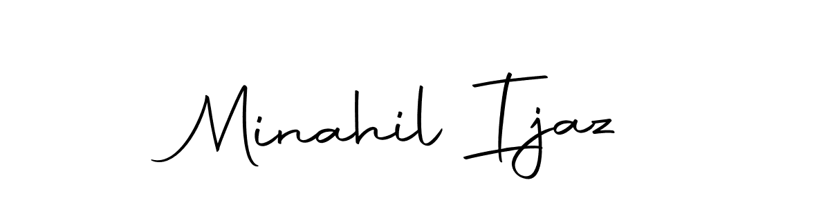 Make a beautiful signature design for name Minahil Ijaz. With this signature (Autography-DOLnW) style, you can create a handwritten signature for free. Minahil Ijaz signature style 10 images and pictures png