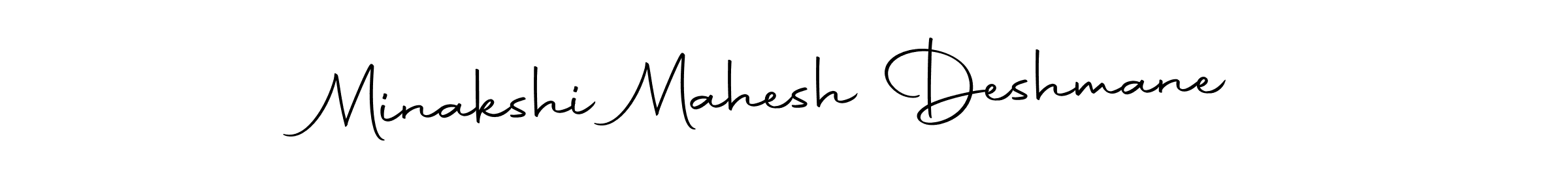 Make a beautiful signature design for name Minakshi Mahesh Deshmane. Use this online signature maker to create a handwritten signature for free. Minakshi Mahesh Deshmane signature style 10 images and pictures png