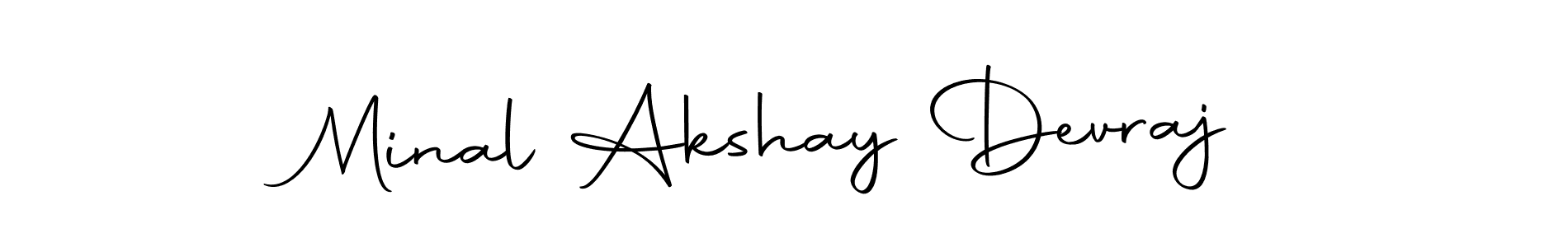 Design your own signature with our free online signature maker. With this signature software, you can create a handwritten (Autography-DOLnW) signature for name Minal Akshay Devraj. Minal Akshay Devraj signature style 10 images and pictures png