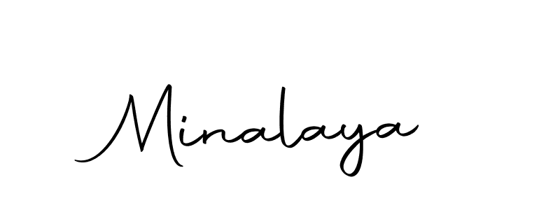 Minalaya stylish signature style. Best Handwritten Sign (Autography-DOLnW) for my name. Handwritten Signature Collection Ideas for my name Minalaya. Minalaya signature style 10 images and pictures png