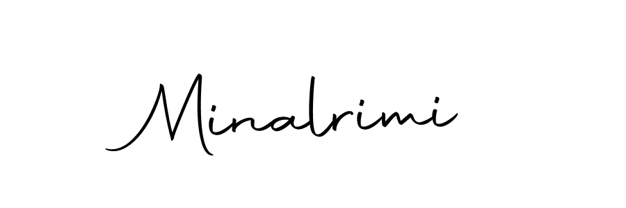 Create a beautiful signature design for name Minalrimi. With this signature (Autography-DOLnW) fonts, you can make a handwritten signature for free. Minalrimi signature style 10 images and pictures png