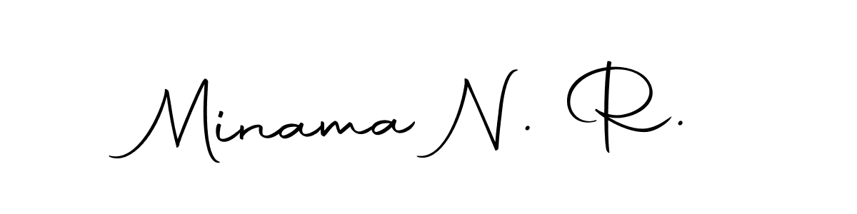 It looks lik you need a new signature style for name Minama N. R.. Design unique handwritten (Autography-DOLnW) signature with our free signature maker in just a few clicks. Minama N. R. signature style 10 images and pictures png