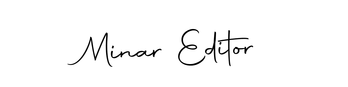 Similarly Autography-DOLnW is the best handwritten signature design. Signature creator online .You can use it as an online autograph creator for name Minar Editor. Minar Editor signature style 10 images and pictures png