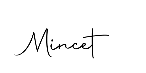 Use a signature maker to create a handwritten signature online. With this signature software, you can design (Autography-DOLnW) your own signature for name Mincet. Mincet signature style 10 images and pictures png