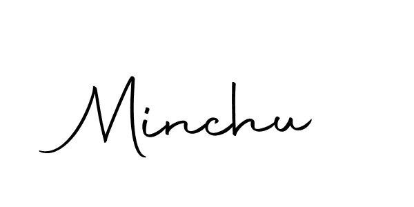 Make a beautiful signature design for name Minchu. With this signature (Autography-DOLnW) style, you can create a handwritten signature for free. Minchu signature style 10 images and pictures png