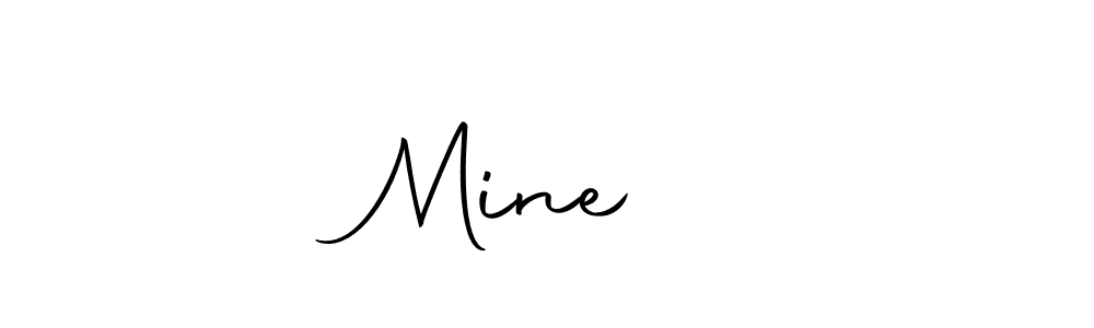 Create a beautiful signature design for name Mine♾️. With this signature (Autography-DOLnW) fonts, you can make a handwritten signature for free. Mine♾️ signature style 10 images and pictures png