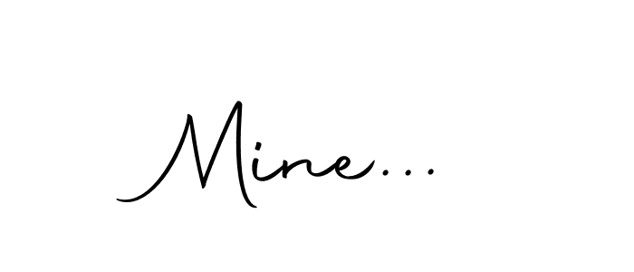 You should practise on your own different ways (Autography-DOLnW) to write your name (Mine...) in signature. don't let someone else do it for you. Mine... signature style 10 images and pictures png