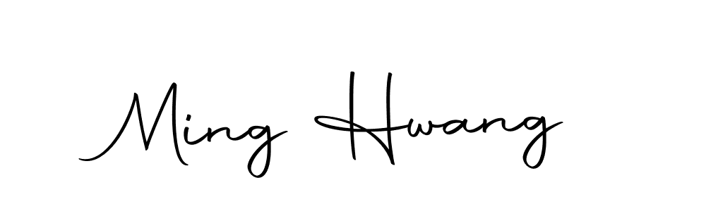 You should practise on your own different ways (Autography-DOLnW) to write your name (Ming Hwang) in signature. don't let someone else do it for you. Ming Hwang signature style 10 images and pictures png