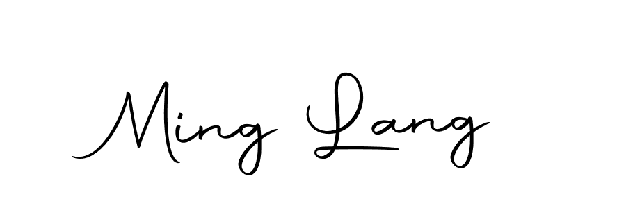 Create a beautiful signature design for name Ming Lang. With this signature (Autography-DOLnW) fonts, you can make a handwritten signature for free. Ming Lang signature style 10 images and pictures png