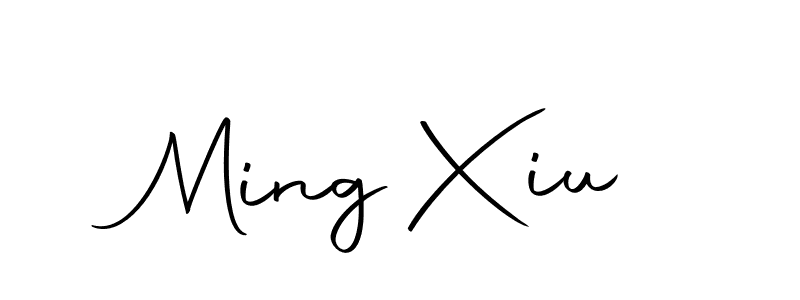Also we have Ming Xiu name is the best signature style. Create professional handwritten signature collection using Autography-DOLnW autograph style. Ming Xiu signature style 10 images and pictures png