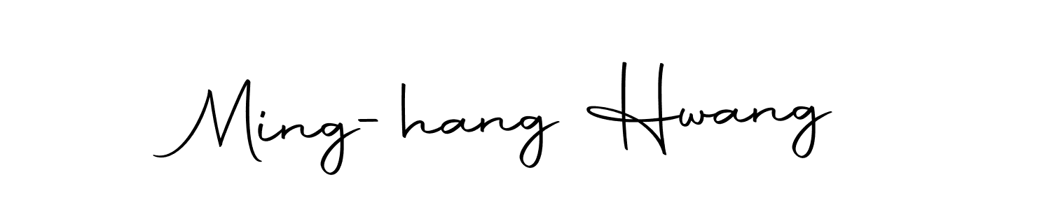 Design your own signature with our free online signature maker. With this signature software, you can create a handwritten (Autography-DOLnW) signature for name Ming-hang Hwang. Ming-hang Hwang signature style 10 images and pictures png