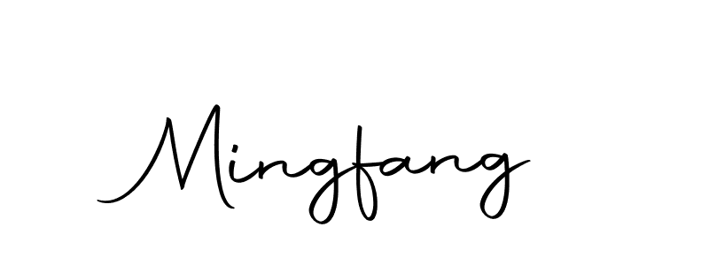 You should practise on your own different ways (Autography-DOLnW) to write your name (Mingfang) in signature. don't let someone else do it for you. Mingfang signature style 10 images and pictures png