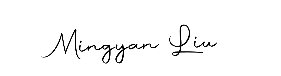 Make a short Mingyan Liu signature style. Manage your documents anywhere anytime using Autography-DOLnW. Create and add eSignatures, submit forms, share and send files easily. Mingyan Liu signature style 10 images and pictures png