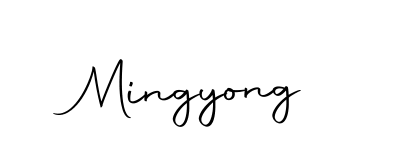 Create a beautiful signature design for name Mingyong. With this signature (Autography-DOLnW) fonts, you can make a handwritten signature for free. Mingyong signature style 10 images and pictures png