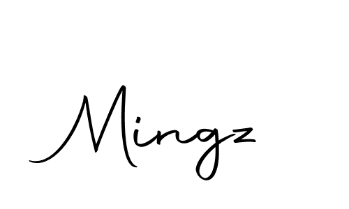 How to make Mingz signature? Autography-DOLnW is a professional autograph style. Create handwritten signature for Mingz name. Mingz signature style 10 images and pictures png