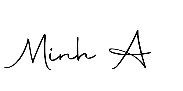 You can use this online signature creator to create a handwritten signature for the name Minh A. This is the best online autograph maker. Minh A signature style 10 images and pictures png