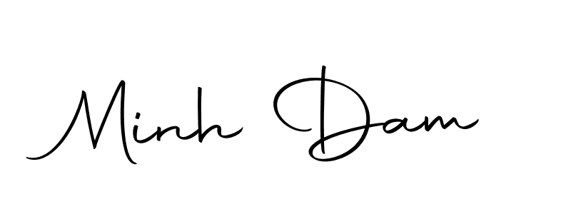 Minh Dam stylish signature style. Best Handwritten Sign (Autography-DOLnW) for my name. Handwritten Signature Collection Ideas for my name Minh Dam. Minh Dam signature style 10 images and pictures png