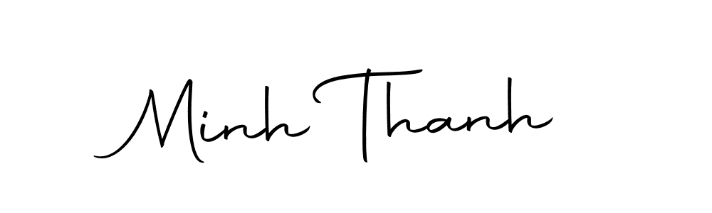 Make a beautiful signature design for name Minh Thanh. With this signature (Autography-DOLnW) style, you can create a handwritten signature for free. Minh Thanh signature style 10 images and pictures png