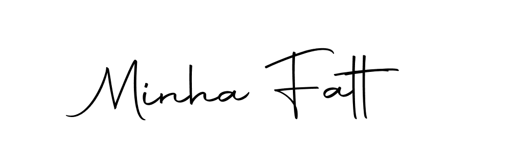 Create a beautiful signature design for name Minha Fatt. With this signature (Autography-DOLnW) fonts, you can make a handwritten signature for free. Minha Fatt signature style 10 images and pictures png