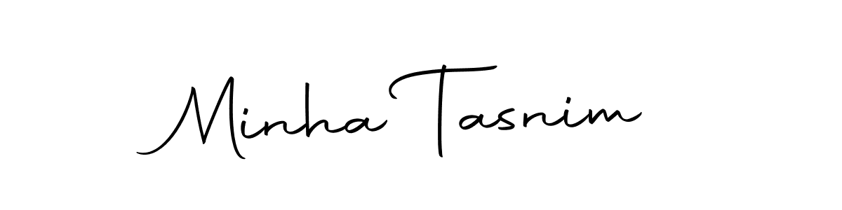 The best way (Autography-DOLnW) to make a short signature is to pick only two or three words in your name. The name Minha Tasnim include a total of six letters. For converting this name. Minha Tasnim signature style 10 images and pictures png