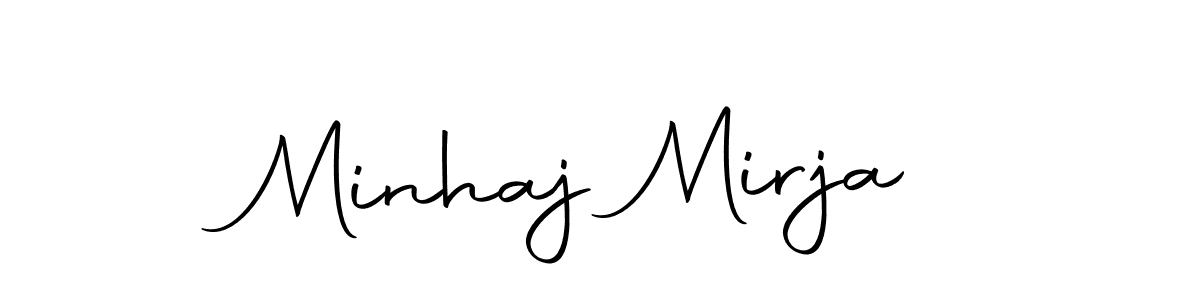 You should practise on your own different ways (Autography-DOLnW) to write your name (Minhaj Mirja) in signature. don't let someone else do it for you. Minhaj Mirja signature style 10 images and pictures png