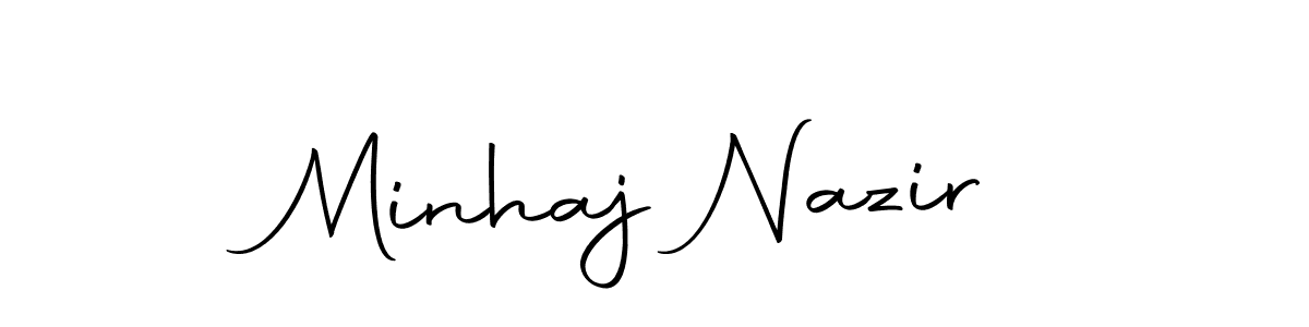 Make a beautiful signature design for name Minhaj Nazir. With this signature (Autography-DOLnW) style, you can create a handwritten signature for free. Minhaj Nazir signature style 10 images and pictures png