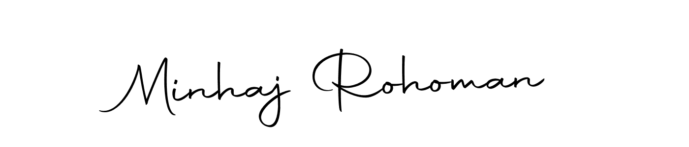 Make a beautiful signature design for name Minhaj Rohoman. Use this online signature maker to create a handwritten signature for free. Minhaj Rohoman signature style 10 images and pictures png