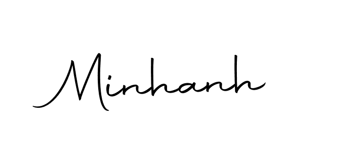 The best way (Autography-DOLnW) to make a short signature is to pick only two or three words in your name. The name Minhanh include a total of six letters. For converting this name. Minhanh signature style 10 images and pictures png