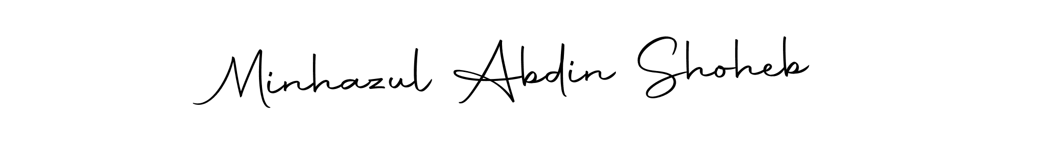 Autography-DOLnW is a professional signature style that is perfect for those who want to add a touch of class to their signature. It is also a great choice for those who want to make their signature more unique. Get Minhazul Abdin Shoheb name to fancy signature for free. Minhazul Abdin Shoheb signature style 10 images and pictures png