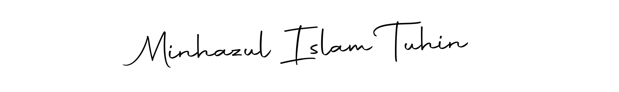 You should practise on your own different ways (Autography-DOLnW) to write your name (Minhazul Islam Tuhin) in signature. don't let someone else do it for you. Minhazul Islam Tuhin signature style 10 images and pictures png