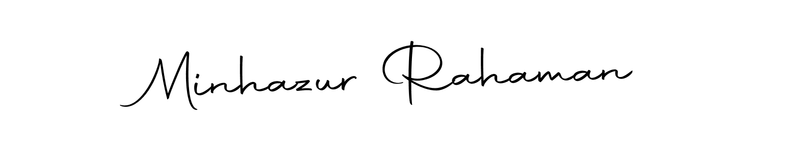 The best way (Autography-DOLnW) to make a short signature is to pick only two or three words in your name. The name Minhazur Rahaman include a total of six letters. For converting this name. Minhazur Rahaman signature style 10 images and pictures png