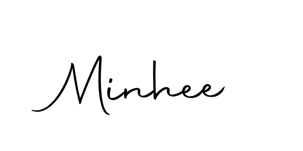 Minhee stylish signature style. Best Handwritten Sign (Autography-DOLnW) for my name. Handwritten Signature Collection Ideas for my name Minhee. Minhee signature style 10 images and pictures png