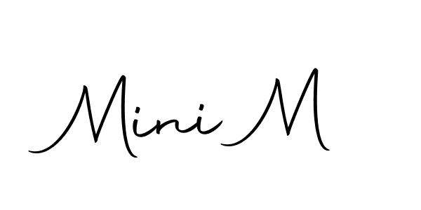 You should practise on your own different ways (Autography-DOLnW) to write your name (Mini M) in signature. don't let someone else do it for you. Mini M signature style 10 images and pictures png
