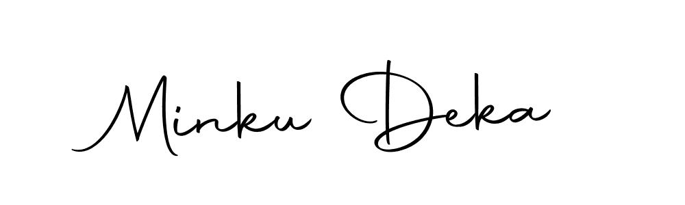 Also we have Minku Deka name is the best signature style. Create professional handwritten signature collection using Autography-DOLnW autograph style. Minku Deka signature style 10 images and pictures png
