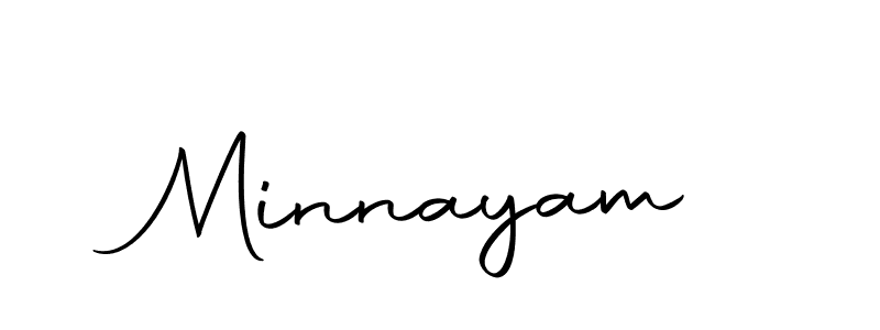 Use a signature maker to create a handwritten signature online. With this signature software, you can design (Autography-DOLnW) your own signature for name Minnayam. Minnayam signature style 10 images and pictures png