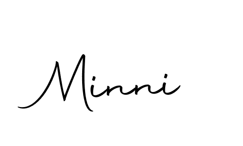 The best way (Autography-DOLnW) to make a short signature is to pick only two or three words in your name. The name Minni include a total of six letters. For converting this name. Minni signature style 10 images and pictures png