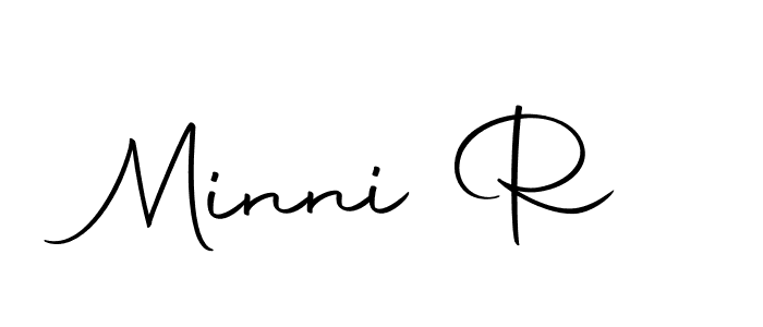 Similarly Autography-DOLnW is the best handwritten signature design. Signature creator online .You can use it as an online autograph creator for name Minni R. Minni R signature style 10 images and pictures png