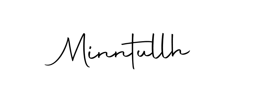Make a beautiful signature design for name Minntullh. With this signature (Autography-DOLnW) style, you can create a handwritten signature for free. Minntullh signature style 10 images and pictures png