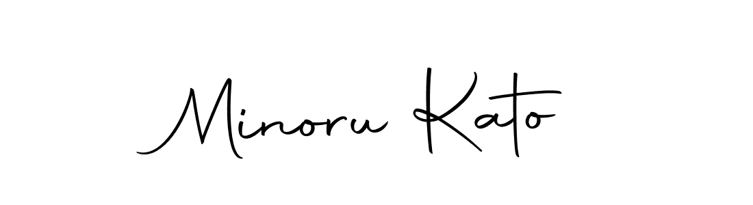 Design your own signature with our free online signature maker. With this signature software, you can create a handwritten (Autography-DOLnW) signature for name Minoru Kato. Minoru Kato signature style 10 images and pictures png