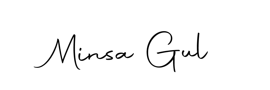Create a beautiful signature design for name Minsa Gul. With this signature (Autography-DOLnW) fonts, you can make a handwritten signature for free. Minsa Gul signature style 10 images and pictures png