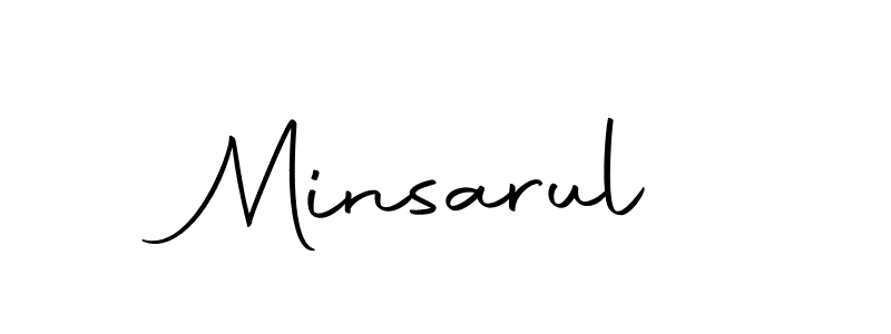Make a beautiful signature design for name Minsarul. Use this online signature maker to create a handwritten signature for free. Minsarul signature style 10 images and pictures png