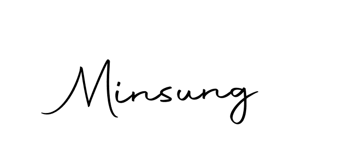 Minsung stylish signature style. Best Handwritten Sign (Autography-DOLnW) for my name. Handwritten Signature Collection Ideas for my name Minsung. Minsung signature style 10 images and pictures png