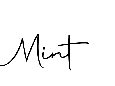 Make a beautiful signature design for name Mint. With this signature (Autography-DOLnW) style, you can create a handwritten signature for free. Mint signature style 10 images and pictures png