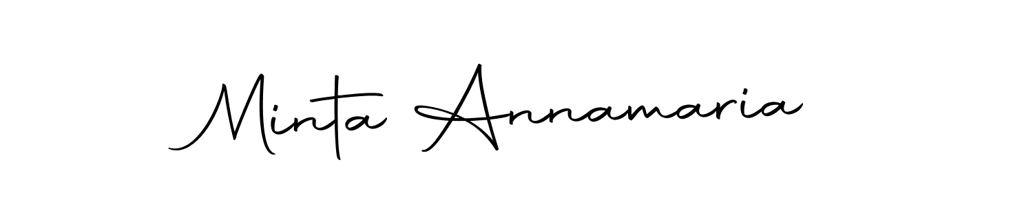 You should practise on your own different ways (Autography-DOLnW) to write your name (Minta Annamaria) in signature. don't let someone else do it for you. Minta Annamaria signature style 10 images and pictures png
